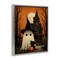Stupell Industries Cute Ghost & Haunted House Floating Frame, design by Arlington Prints
